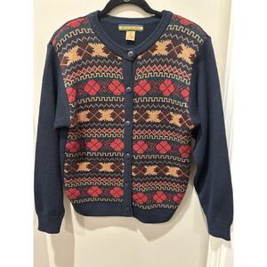 Bryn Connelly Long Sleeve 1990's Vintage Cardigan Size Small Acrylic